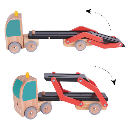 Classic World Piros Autószállító Teherautó